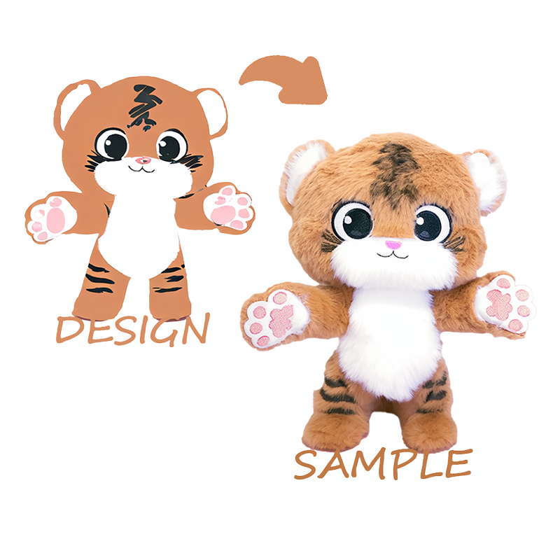 Brinquedos de pelúcia personalizados