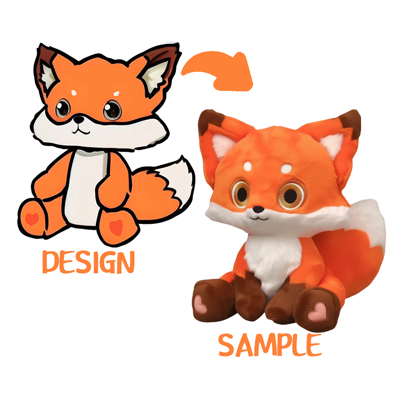 Brinquedos de pelúcia personalizados